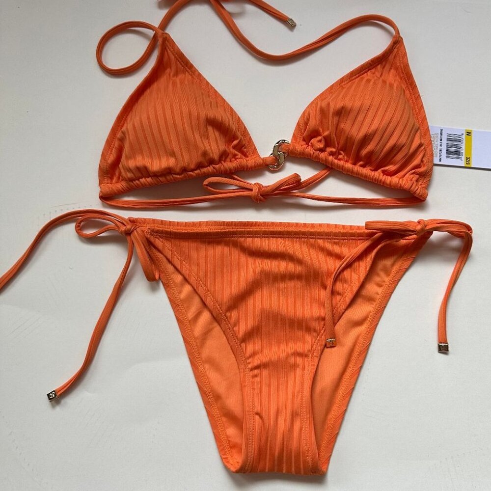 NWT $118 MICHAEL KORS 2PC BIKINI SWIM SUIT SIZE LARGE
